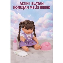 Farbu Oyuncak Altını Islatan Konuşan Melis Bebek 30 cm Aksesuarlı Kafası Kolları Et Oyuncak Bebek