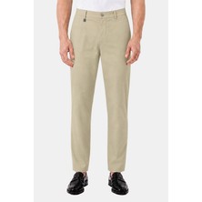 Sabri Özel Kum Pamuklu Regular Fit Normal Bel Chino Pantolon