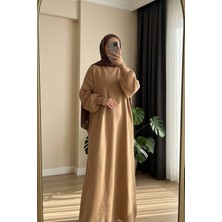 Beyome Kadın Triko Örgü Elbise Uzun Kollu Maxi Boy Rahat Kesim Standart Beden 38 40 42 44 46 48 50 Uyumlu