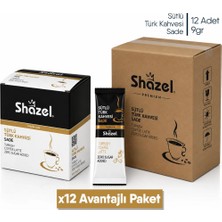 Shazel Sütlü Türk Kahvesi Sade x 12 Adet