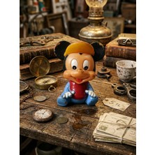 Hureggo Antika / Dönemlik Mickey Mouse Karakterli Yumuşak Plastik Figür 11 cm