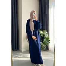 Beyome Kadın Triko Örgü Elbise Uzun Kollu Maxi Boy Rahat Kesim Standart Beden 38 40 42 44 46 48 50 Uyumlu