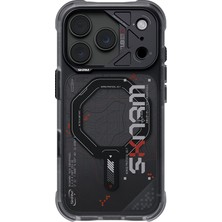 iPhone 18 Pro Max Uyumlu Kılıf M-Safe Şarj Özellikli Skinarma Sonar Kapak Siyah