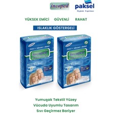 Incoped Yetişkin Hasta Bezi - Yumuşak Tekstil Yüzey Yüksek Emici Islaklık Göstergeli Large 10 Adet 2 Paket