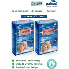 Incoped Yetişkin Hasta Bezi - Yumuşak Tekstil Yüzey Yüksek Emici Islaklık Göstergeli Medium 10 Adet 2 Paket
