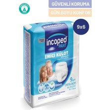 Incoped Yetişkin Emici Külot Bez - Yüksek Emicili Hasta ve Yetişkin Külot Bez 6 Paket