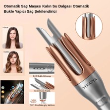 Verasya Otomatik Bukle Yapıcı Saç Şekillendirici 230 Isı Ayarı ve Seramik Malzeme ile Hızlı Isınma