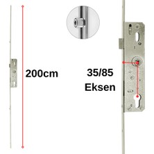 Endow 200 cm Kilitli Kapı Ispanyolet Metal Gövde 35/85