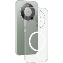 Case 4u Honor Magic 8 Lite 5g Kamera Korumalı M-Safe Şarj Özellikli Şeffaf  London Sert Pc Kapak