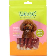 Wooc biftek Sargılı Kalsiyumlu Kemik Köpek Ödül Maması 80GR
