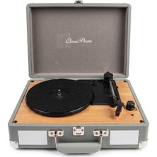 Lenco Classıc Phono Tt-20-Gy- Hoparlörlü Bavul Tipi Pikap - Gri