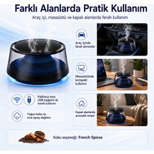 Hiltech Araç Içi Aromaterapi Nemlendirici ve Koku Makinesi 10W 700 Mah Şarjlı Kartuşlu
