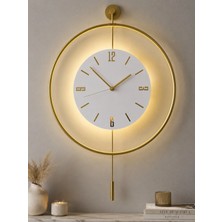 St. Morritz Orjinal Metal - Timelles Kristal - Büyük BOY(50X75CM) - (3 Adet Pil Gelmektedir) Ledli Duvar Saati