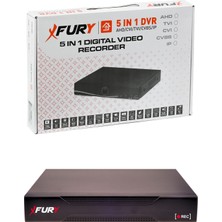 Fury Ip 7 Kameralı 1080P Sesli 6 Warm LED Renkli Gece Görüşlü Güvenlik Kamera Sistemi 250GB 1606