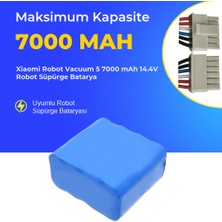 Ümit Maker Xiaomi Robot Vacuum 5 7000 Mah 14.4V Robot Süpürge Batarya