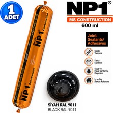 Np1 Arge Toptan Polimer Siyah Ral 9011 Izolasyon ve Tamir Sosis Silikon 600 ml Su Geçirmez Yüksek Elastikiyet 1 Adet