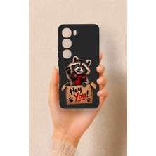 Vip Case Vivo V40 Lite 5g Uyumlu Sevimli Rakun Desenli Silikon Kılıf