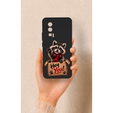 Vip Case Poco F5 Pro Uyumlu Sevimli Rakun Desenli Silikon Kılıf
