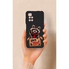 Vip Case Redmi 10 2022 Uyumlu Sevimli Rakun Desenli Silikon Kılıf