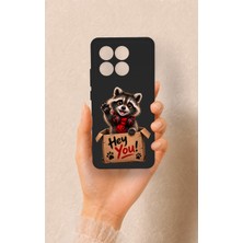 Vip Case Poco X6 Pro Uyumlu Sevimli Rakun Desenli Silikon Kılıf