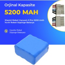 Ümit Maker Xiaomi Robot Vacuum 5 Pro 5200 Mah 14.4V Robot Süpürge Batarya