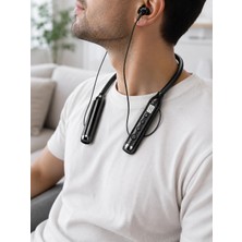 Kentex Uzun Kullanım Süreli Bluetooth Kulaklık Boyun Bantlı Mikrofonlu 600 Saat Müzik Süreli Ses ve Çağrı Kontrollü Kablosuz Kulaklık