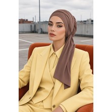 Aisha's Design Büzgülü Penye Boneli Şal,bt-1