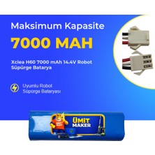 Ümit Maker Xclea H60 7000 Mah 14.4V Robot Süpürge Batarya