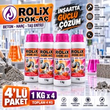 Rolix 4'lü Dök Aç Harç Beton 1 kg