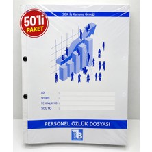 Tombi-X Personel Özlük Dosyası 50'li Paket – Personel Evrak ve Insan Kaynakları Arşiv Dosyası
