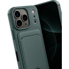 Kentex iPhone 17 Pro Max Kelvin Kartvizitli Silikon - Koyu Yeşil