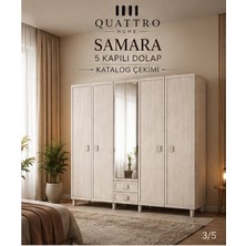 Quattro Home Samara 5 Kapaklı Dolap
