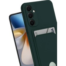 Kentex Galaxy S24 Fe Kılıf Kelvin Kartvizitli Silikon - Koyu Yeşil