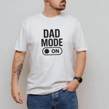 Hediyenza Dad Mode On Siyah Basic Tişört T-Shirt