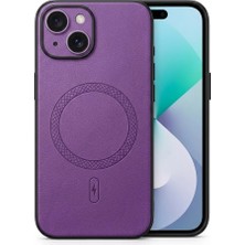 Nezih Case Iphone 14 ile Uyumlu Kamera Korumalı Suni Deri Manyetik Şarj Özellikli Kılıf