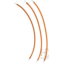 Hazar Led 3 Volt 130MM Esnek LED Filament Pembe Retro Tungsten Filament 3 Adet