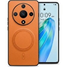 Nezih Case Huawei Honor X9B ile Uyumlu Kamera Korumalı Suni Deri Manyetik Şarj Özellikli Kılıf