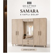 Quattro Home Samara 6 Kapaklı Dolap