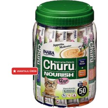 Inaba Churu Ciao Nourtısh Tuna ve Tavuklu Kedi Ödül Maması 14GX50ADET