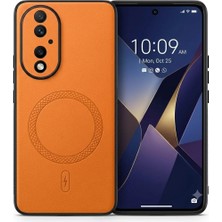 Nezih Case Huawei Honor 90 ile Uyumlu Kamera Korumalı Suni Deri Manyetik Şarj Özellikli Kılıf