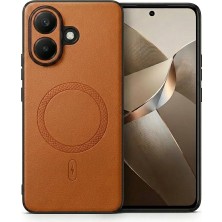 Nezih Case Vivo V60 Lite ile Uyumlu Kamera Korumalı Suni Deri Manyetik Şarj Özellikli Kılıf