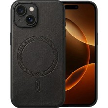 Nezih Case Iphone 13 ile Uyumlu Kamera Korumalı Suni Deri Manyetik Şarj Özellikli Kılıf