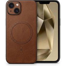 Nezih Case Iphone 14 ile Uyumlu Kamera Korumalı Suni Deri Manyetik Şarj Özellikli Kılıf