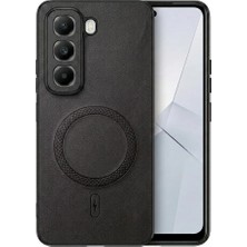 Nezih Case Infinix Hot 50 ile Uyumlu Kamera Korumalı Suni Deri Manyetik Şarj Özellikli Kılıf