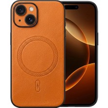 Nezih Case Iphone 13 ile Uyumlu Kamera Korumalı Suni Deri Manyetik Şarj Özellikli Kılıf