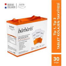 Barbaris Kolajen & Elastin Powder Saf Balık Tip1,Tip3 30 Şase