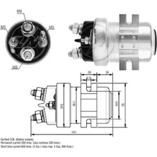 Zm 1404 Marş Ara Otomatiği 24V 200A Universal Cıvatalı