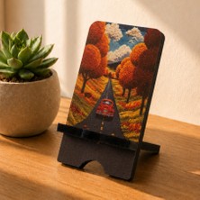 İsfahanTA Ahşap Masaüstü Telefon Tutucu Stand