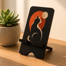İsfahanTA Ahşap Masaüstü Telefon Tutucu Stand