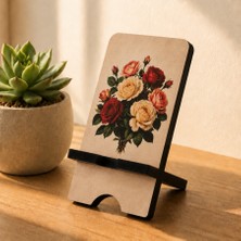 İsfahanTA Ahşap Masaüstü Telefon Tutucu Stand